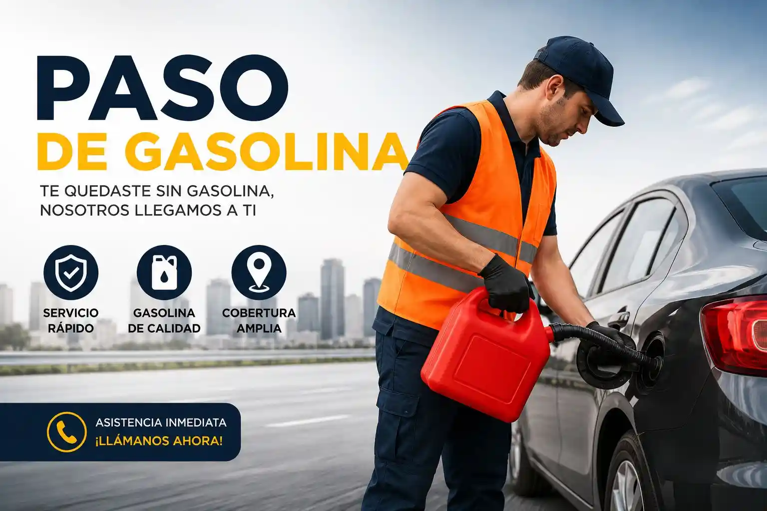 Paso de gasolina a domicilio en Bogot&aacute; — Serviasistencia